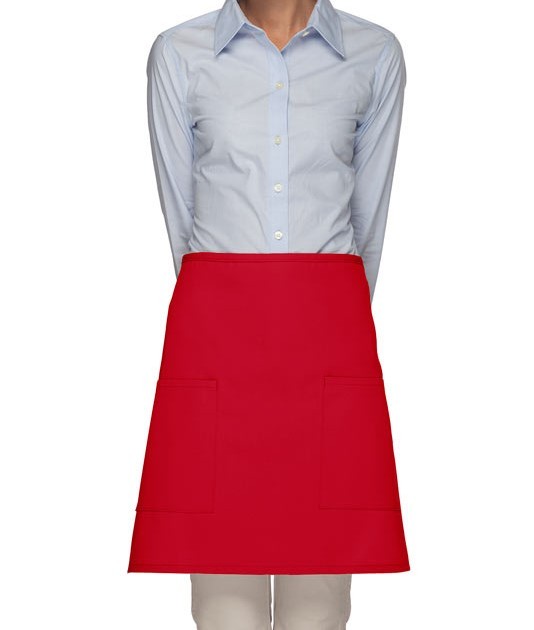 Red Mid Length Waist Aprons